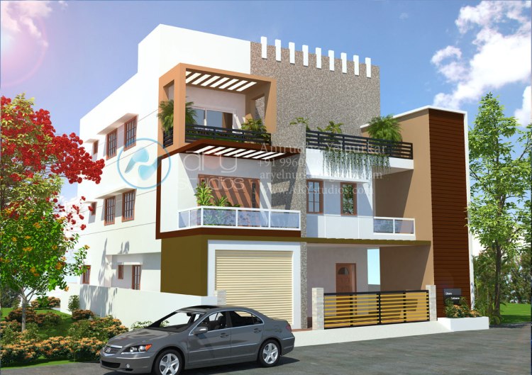 3d+bungalow+rendering+architectural+day+view+realistic+kerala