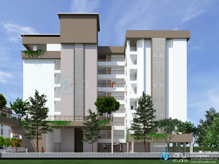 3D+modern+township+apartment+side+day+view+ary+studios+High+raise
